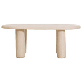 Temple &amp; Webster Byron Travertine-look Outdoor Coffee Table