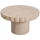 Temple &amp; Webster Clovelly Travertine-look Outdoor Coffee Table
