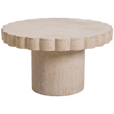 Temple &amp; Webster Clovelly Travertine-look Outdoor Coffee Table