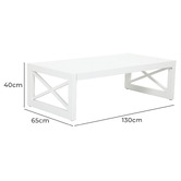 Temple &amp; Webster Hamptons Aluminium Outdoor Coffee Table