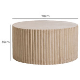 Temple &amp; Webster Audrey Travertine-look Outdoor Coffee Table