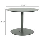 Temple &amp; Webster Nadi Aluminium Outdoor Dining Table