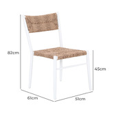 Temple &amp; Webster Echo Wicker Aluminium Outdoor Dining Chairs