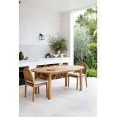 Temple &amp; Webster 4 Seater Corfu Outdoor Dining Table &amp; Chair Set