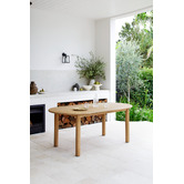 Temple &amp; Webster 4 Seater Corfu Outdoor Dining Table &amp; Chair Set