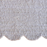 Temple &amp; Webster Rowe Boucle Wool-Blend Scalloped Rug