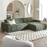 Temple &amp; Webster Quinn 4 Seater Upholstered Sofa with Reversible Chaise