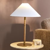 Temple &amp; Webster Wenzel Jute &amp; Rattan Table Lamp