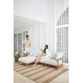 Temple &amp; Webster 3 Seater Venice Outdoor Modular Sofa with Left Chaise