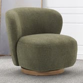 Temple &amp; Webster Libby Upholstered Swivel Accent Chair