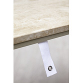 Temple &amp; Webster Sabrina Travertine Console Table
