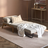 Temple &amp; Webster Brad Upholstered Single Sofa Bed