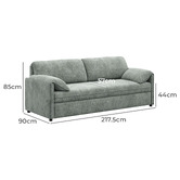 Temple &amp; Webster Eden 4 Seater Queen Sofa Bed