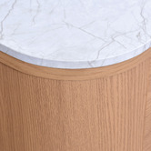 Temple &amp; Webster Carlton Faux Marble 3 Drawer Chest