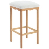 Temple &amp; Webster 72cm Hedda Scalloped Bar Stool