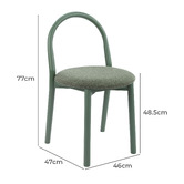 Temple &amp; Webster Lottie Beech Wood Dining Chairs