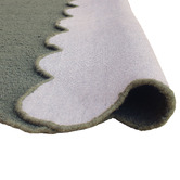 Temple &amp; Webster Rowe Boucle Wool-Blend Scalloped Rug