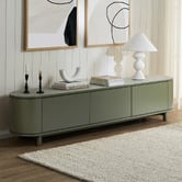 Temple &amp; Webster Cannes Curved Entertainment TV Unit
