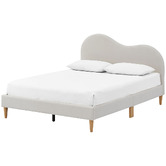 Temple &amp; Webster Cloud Boucle Bed Frame