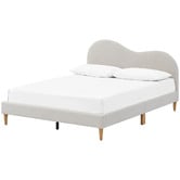 Temple &amp; Webster Cloud Boucle Bed Frame