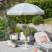 Temple &amp; Webster 1.8m Fringed Beach Umbrella