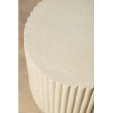Temple &amp; Webster Audrey Travertine-look Outdoor Side Table