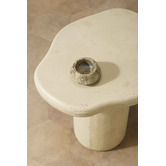 Temple &amp; Webster Bodhi Travertine-look Outdoor Side Table