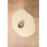 Temple &amp; Webster Bodhi Travertine-look Outdoor Side Table