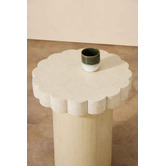 Temple &amp; Webster Clovelly Travertine-look Outdoor Side Table