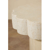 Temple &amp; Webster Clovelly Travertine-look Outdoor Side Table