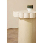 Temple &amp; Webster Clovelly Travertine-look Outdoor Side Table
