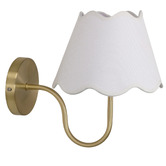Temple &amp; Webster Remmy Scalloped Shade Wall Sconce