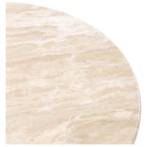 Temple &amp; Webster Arabella Round Travertine Stone Coffee Table