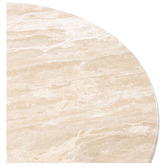 Temple &amp; Webster Arabella Travertine Stone Coffee Table