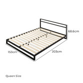 Temple &amp; Webster Quentin Metal Bed Frame