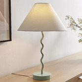 Temple &amp; Webster Lyon Metal Wave Table Lamp