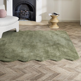 Temple &amp; Webster Sicily Scalloped Wool Rug