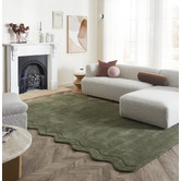 Temple &amp; Webster Sicily Scalloped Wool Rug