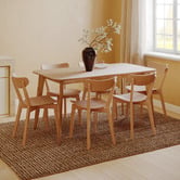 Temple &amp; Webster 6 Seater Larsen Dining Table &amp; Chair Set