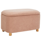 Temple &amp; Webster Duncan Boucle Storage Ottoman Bench