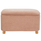 Temple &amp; Webster Duncan Boucle Storage Ottoman Bench
