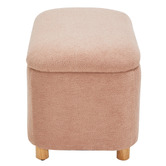 Temple &amp; Webster Duncan Boucle Storage Ottoman Bench