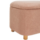 Temple &amp; Webster Duncan Boucle Storage Ottoman Bench