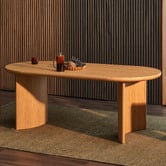 Temple &amp; Webster Marie Oval Dining Table