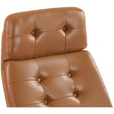 Temple &amp; Webster 2 Piece Brunel Leather Accent Chair &amp; Footstool Set