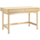 Temple &amp; Webster Rupert 2 Drawer Writing Desk &amp; Clark Office Chair Set