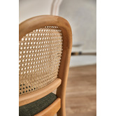 Temple &amp; Webster 63cm Louie Arched Rattan and Solid Beech Wood Bar Stool