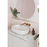 Temple &amp; Webster Mecca 800mm Round Mirrored Shaving Cabinet