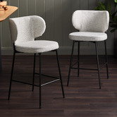 Temple &amp; Webster 66cm Petra Upholstered Bar Stools