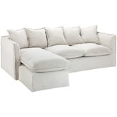 Temple &amp; Webster Montauk Slipcover Reversible Chaise Sofa &amp; Armchair Set